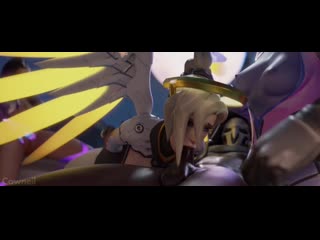 overflame (widowmaker mercy animation)