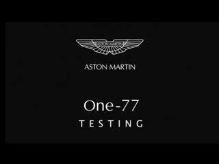 aston martin one-77 testing