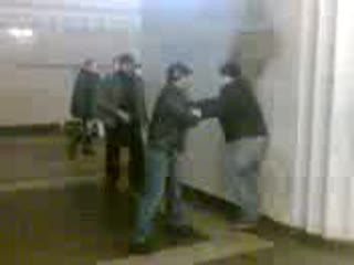 fight in the st. petersburg metro